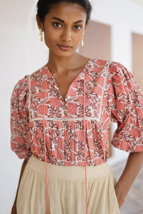 BLUSE PATTERN WITH LACE