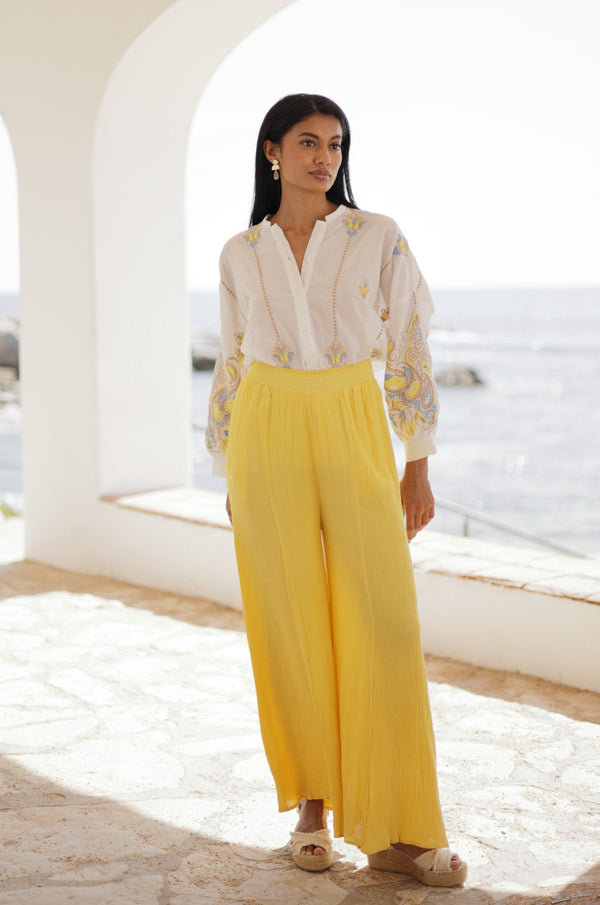 PALAZZO TROUSERS WITH LACE