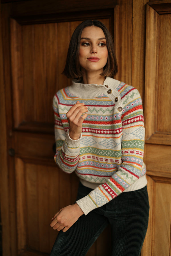 4 BUTTONS SWEATER