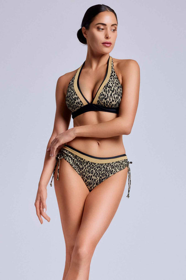 LEOPARD TRIANGLE BIKINI