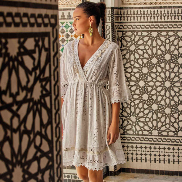 GIORGIA FINE LACE DRESS