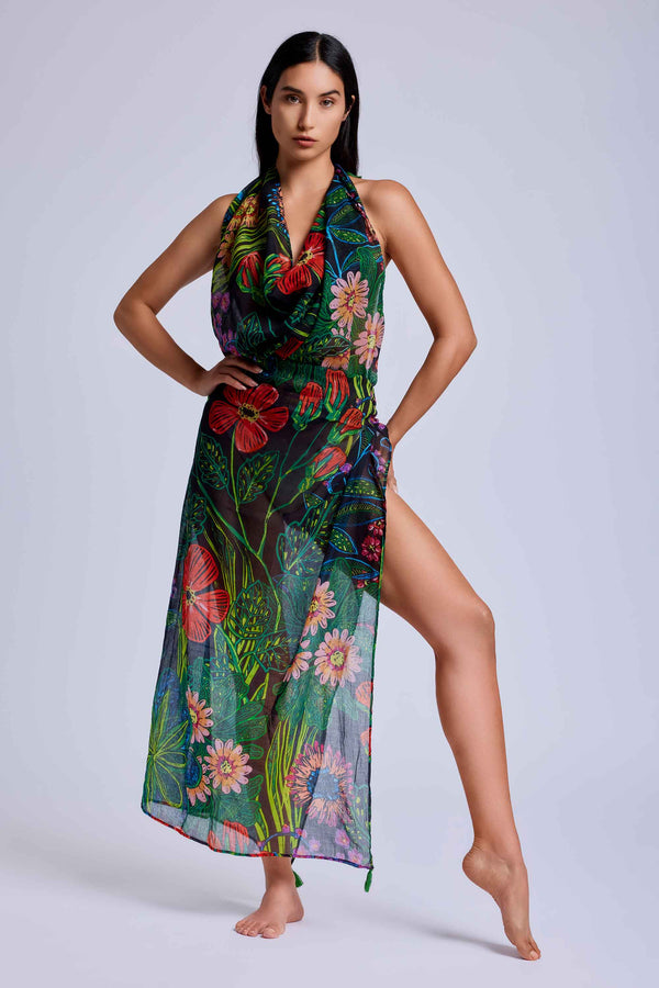 FLORA PAREO FOULARD