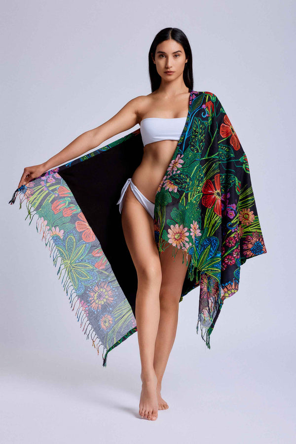 FLORA BEACH TOWEL