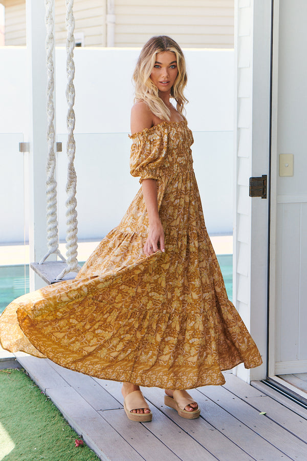 GOLDEN LONG DRESS