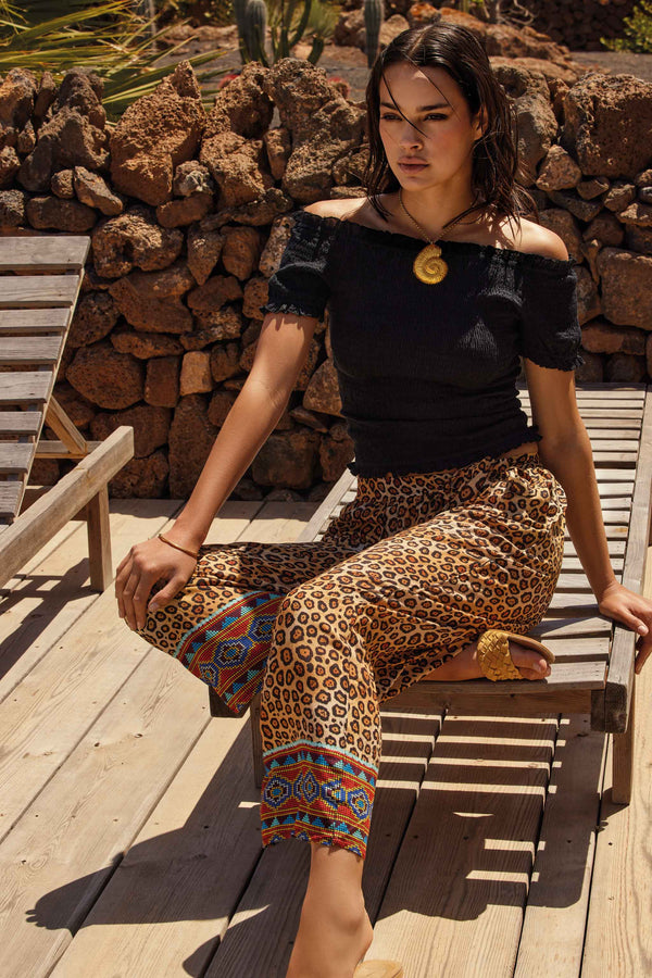 ANIMAL PRINT TROUSERS