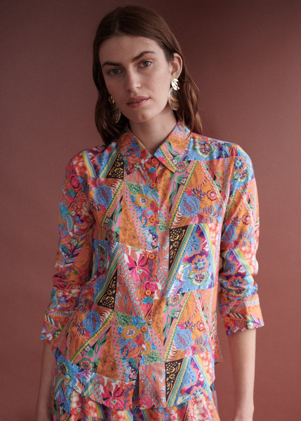 MAIOLICA FLOWERS SHIRT