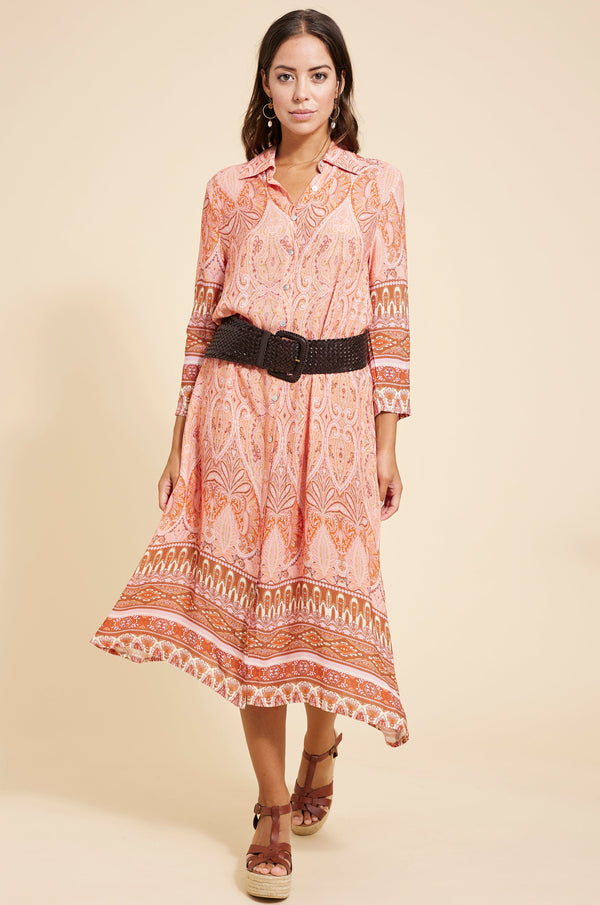 JACQUARD SHIRT DRESS