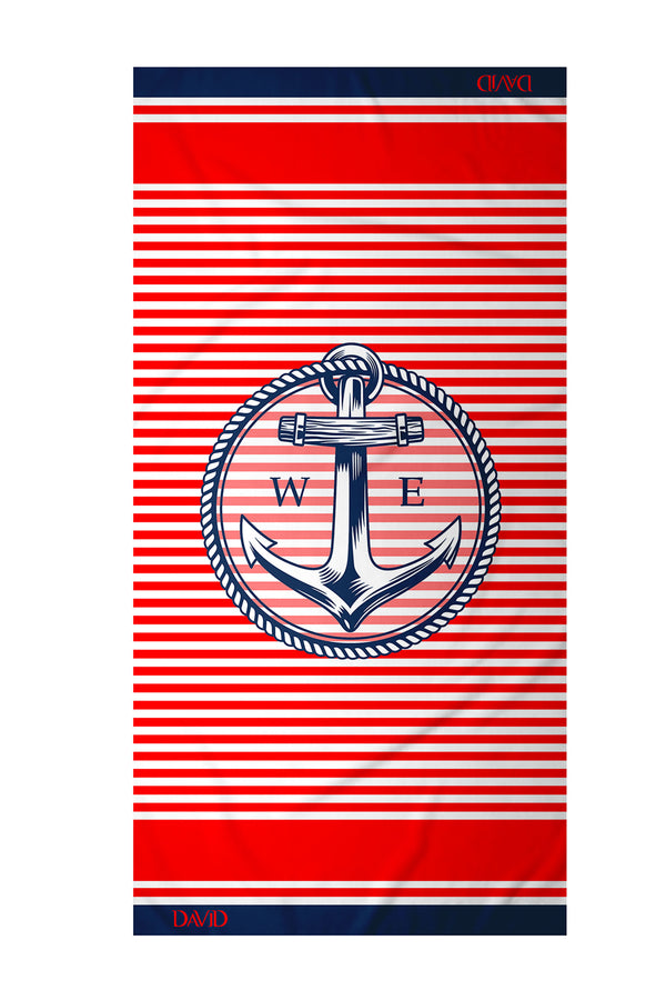 MARINE STRIPED BEACH TOWEL