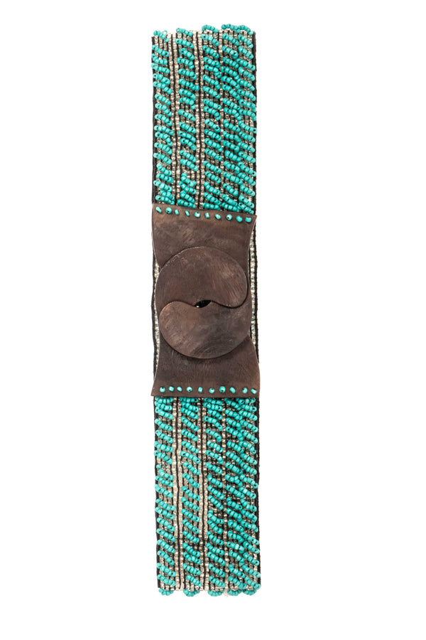 TURQUOISE BEAD BELT