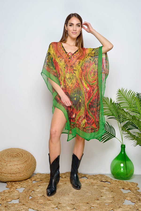 ANIMAL PRINT PONCHO