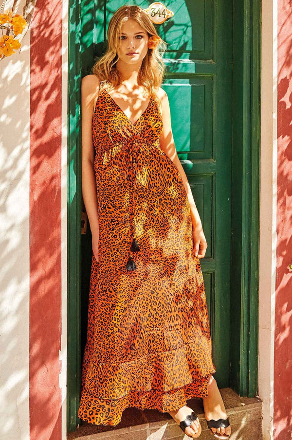 LEOPARD LONG DRESS