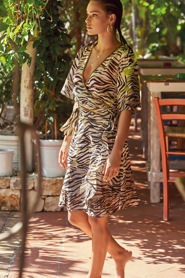 WILDNESS WRAP DRESS